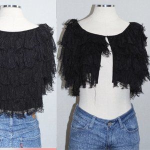 Hazel Black Fringe Jacket